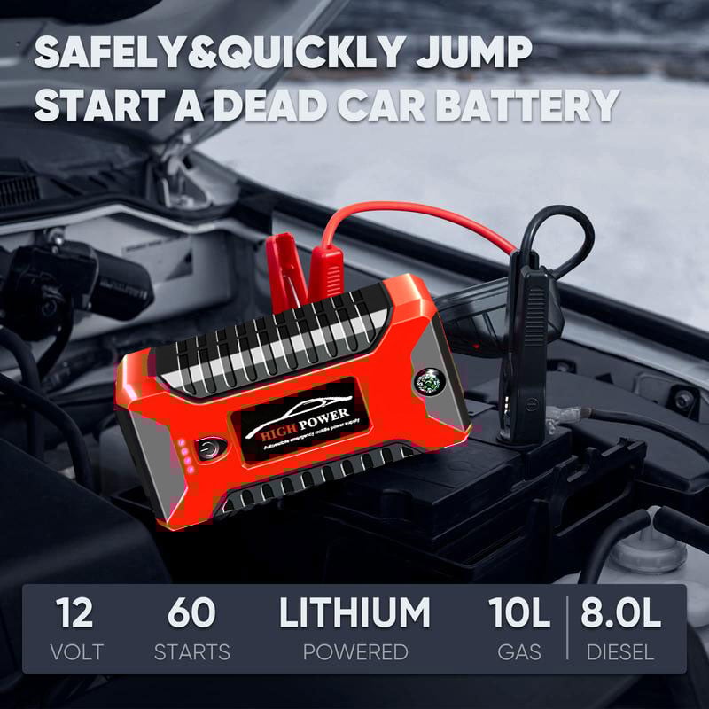 Jump Starter 3000A Peak Jump Starter Battery Pack.