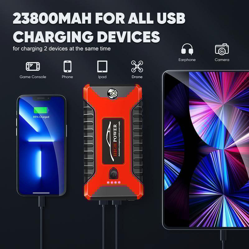 Jump Starter 3000A Peak Jump Starter Battery Pack.